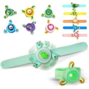 JOYHUB Pack of 6 Slap Bands, Wrist Band activity toy with LED Light for Birthday Return Gift Best return gifts for party in bulk for kids.