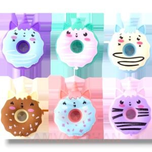  JOYHUB Donut Unicorn Eraser for Kids Best Return Gift Set for Student Girls Donut Pencil Removal Eraser Set School Stationery Dessert Designer Multicolor Eraser (24 pcs)