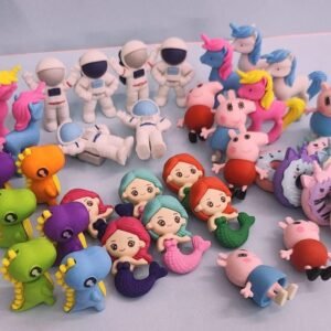 JOYHUB Cartoon Theme Eraser Set for School Stationary, Return Gifts, Multi-Color 24 PCS, MIX DESIGENS