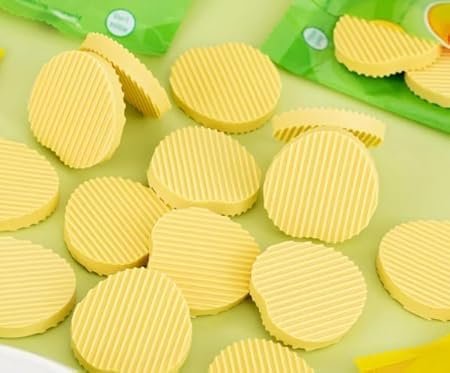 JOYHUB Potato Chip Shaped Erasers for School Kids | Stationery Gift Set | Pack of 4pcs Eraser, Set of 12packets - Image 2