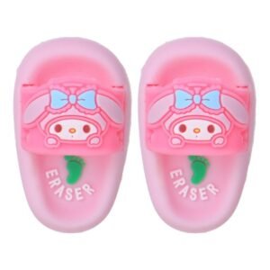 JOYHUB Pair of Adorable Slipper-Shaped Student Erasers – Fun & Creative School Stationery, Set of 6 packets