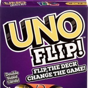 Mattel Games UNO Kid Uno Flip Side Card Game, Multi Color, Set of 6pcs