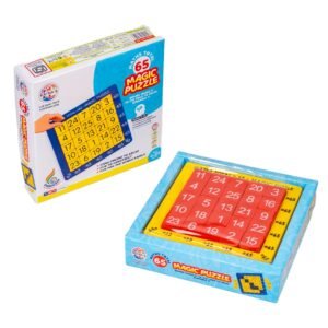 Ratna's Magic Puzzle 65 Maths Total Mind Challenging Board Game for Kids & Adults, Set of 6pcs