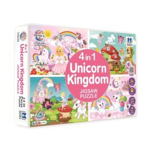 RATNA'S 4 in 1 Unicorn Kingdom Jigsaw Puzzle for Kids |A Perfect Puzzle for Little Hands | 4 x 35 Pieces Jigsaw Puzzle, Multicolor, Set of 6pcs