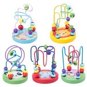 Wooden Bead Maze Montessori Toy for Toddlers | Eco-Friendly Roller Coaster Activity Toy | Educational STEM Learning Toy for Kids | Fine Motor Skills, Sensory & Early Development