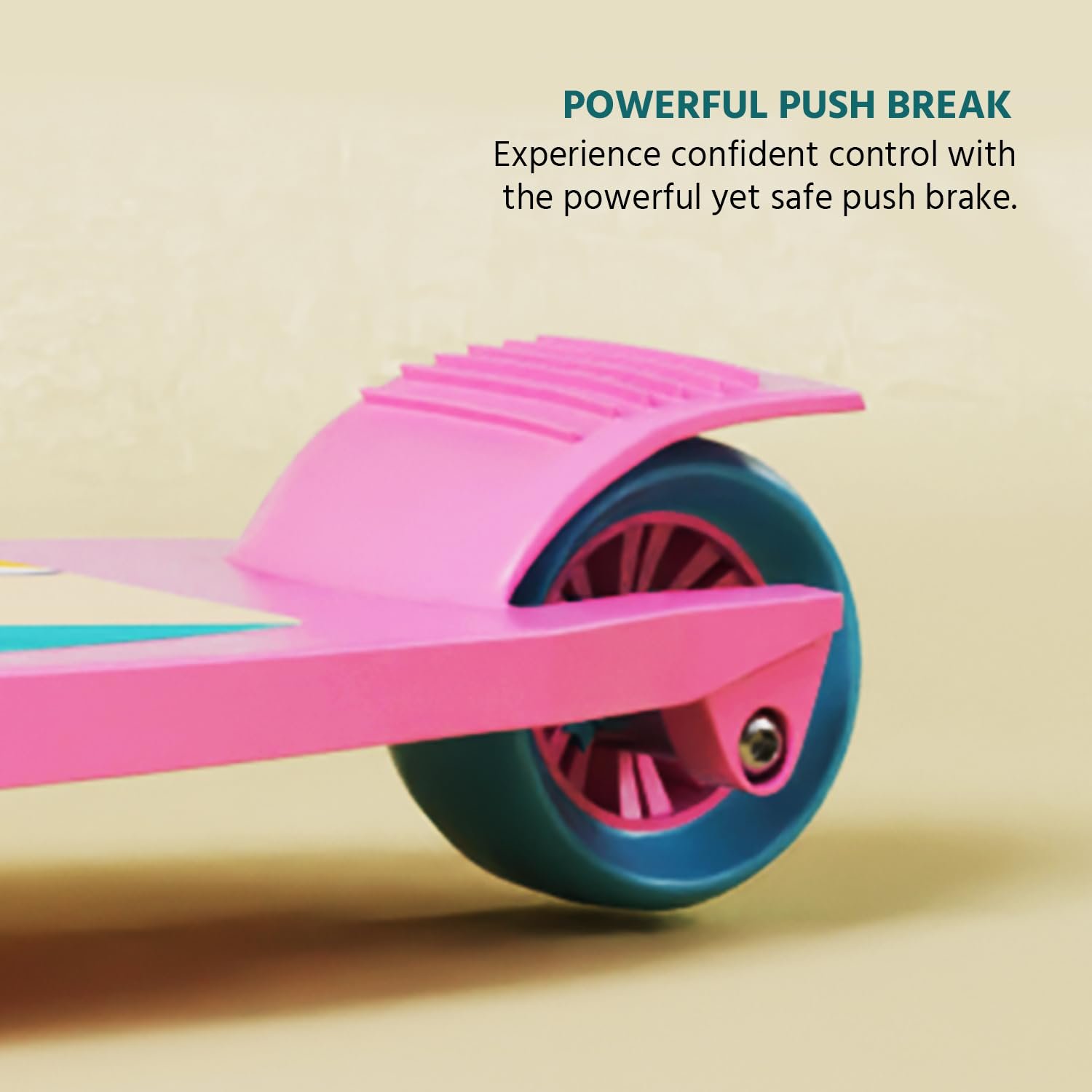 Foldable Kick Skating Cycle| Skate Scooter for Kids(Max User Weight: 50Kg) Kids Scooter (Pink, Blue) - Image 3