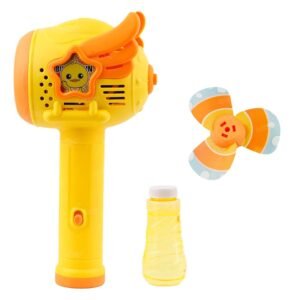 Bubble Gun for Kids Automatic Bubble Blower Maker with Light Effects Battery Operated Bubble Stick for Girls & Boys Multicolor