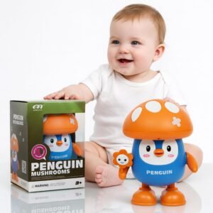 Dancing Mushroom Musical Toy for Kids and Children with Lights Music Talking & Voice Recording, Interactive Cartoon Toys for Babies Boys and Girls (2+ Years)