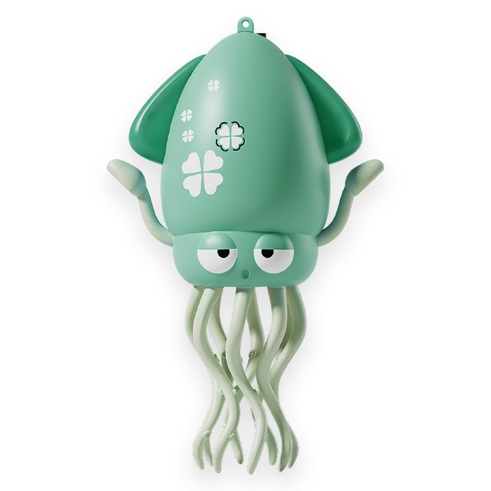 Dancing Squid Baby Toy, Crawling Tummy Time Toy, Rechargeable Magic Dancing Music & LED Octopus for 3 4 5 6 Year Old Kids Boy Girl Birthday Gifts, Funny Squid for Floor Games