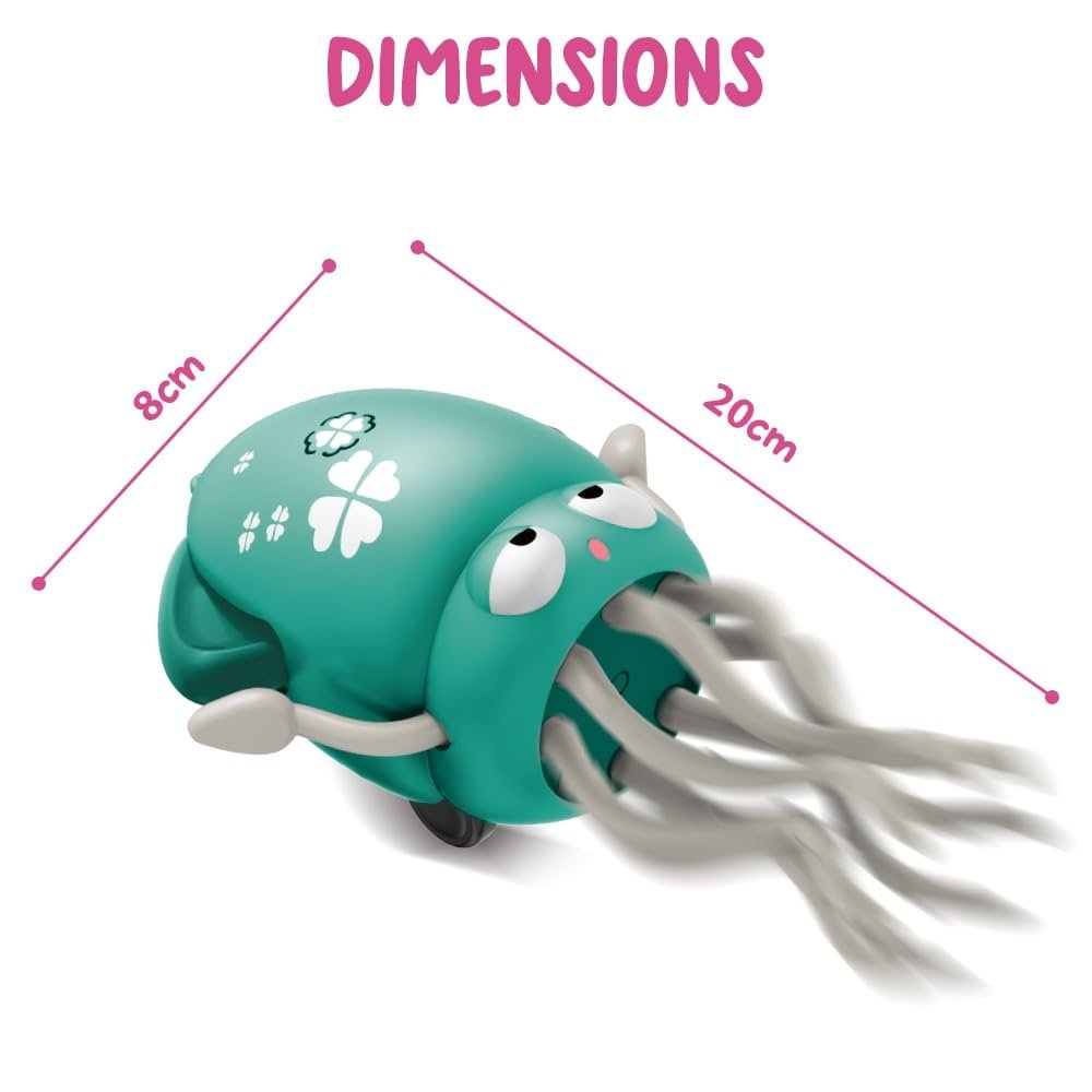 Dancing Squid Baby Toy, Crawling Tummy Time Toy, Rechargeable Magic Dancing Music & LED Octopus for 3 4 5 6 Year Old Kids Boy Girl Birthday Gifts, Funny Squid for Floor Games - Image 8