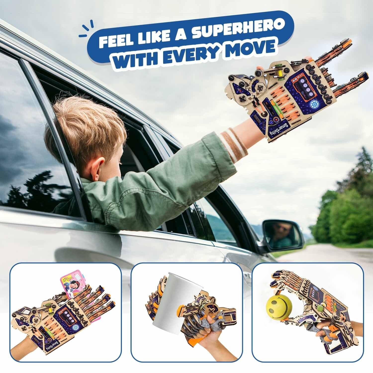 Smartivity Robotic Mechanical Hand Toy for Kids 8-10-12-14 Years Old | Parents Choice Award Winner I Birthday Gifts for Smart Kids | Superhero Toy for Boys & Girls 8,9,10,11,12,13,14 - Image 5
