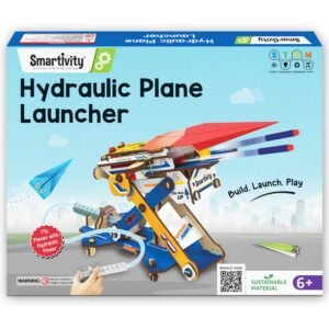 JH01262 (1) Smartivity 2in1 Hydraulic Aeroplane & Dart Launcher Toy for Kids 6-8-10-12-14 Years Old | Shoots Planes/Darts Far in Air I Birthday Gifts for Boys & Girls | DIY Science Toy for Kids 6-14