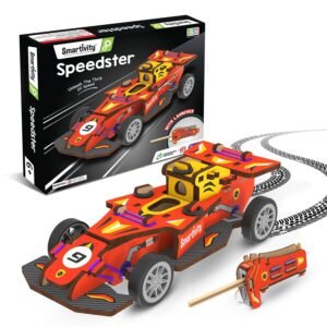 JH01263 (1) Smartivity DIY Speed CAR Toy for Kids Ages 6-12 | F1- Racing Car with Launcher | Fun Birthday Gift for Boys and Girls | STEM Learning Car Toys for 6,7,8,9,10,11,12 Years