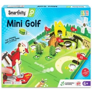 JH01269 (1) Smartivity DIY Mini Golf - Tabletop Game for Kids 6-12 Years Old | Birthday Gifts for Boys & Girls | Toy for Boys and Girls 6,7,8,9,10,11,12,13,12 Years