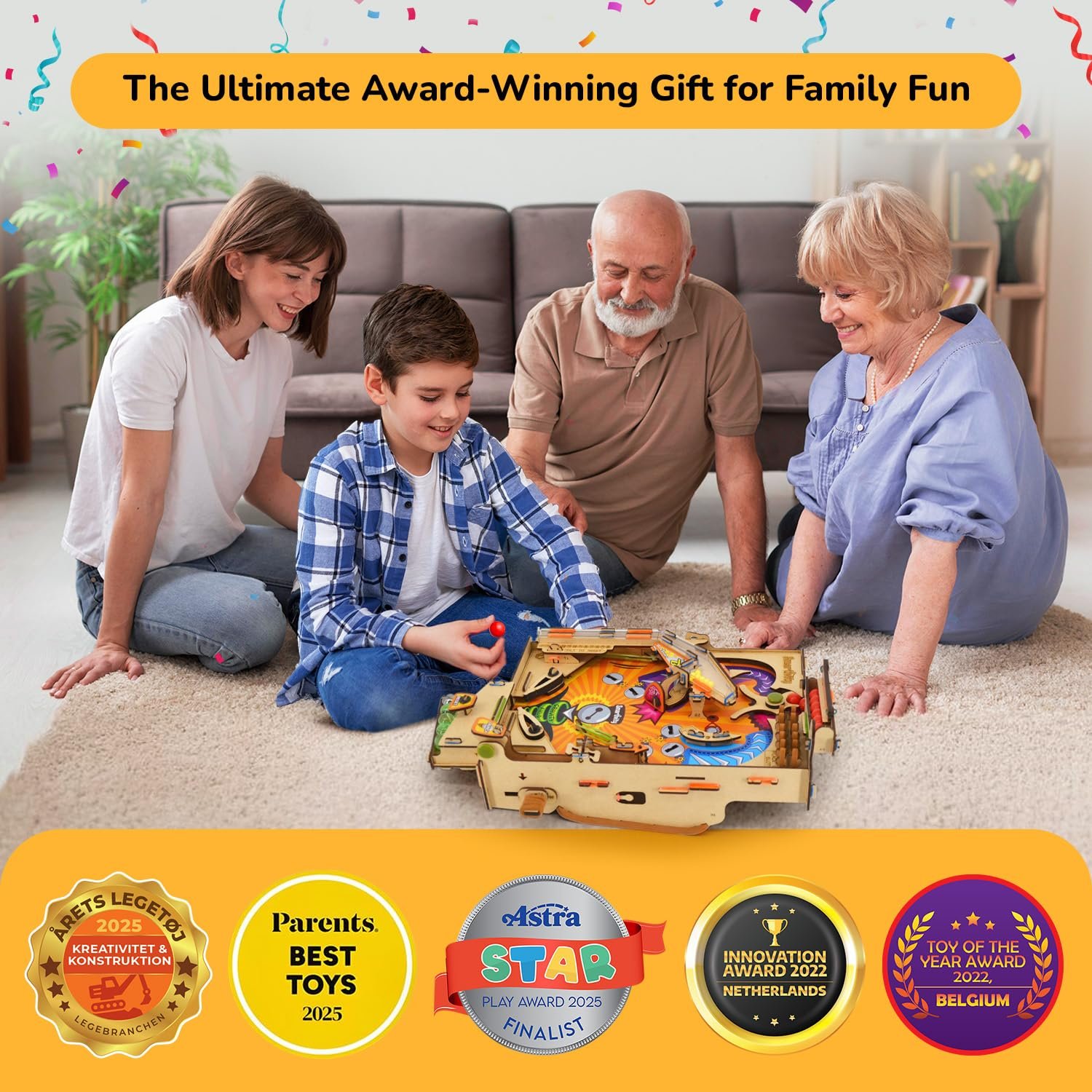 Smartivity Pinball Machine STEM DIY Fun Toy, Educational & Construction based Activity Game Kit for Kids 8 to 14, Best Gift for Boys & Girls, Learn Science Engineering Project - Image 3