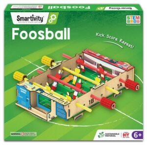 JH01281 (1) Smartivity DIY Foosball Table for Kids Ages 6-7-8-9-10-11-12 Years I Indoor Scoccer Game | Birthday Gifts for Boys & Girls | STEM Science Toy for Kids Age 6-12 Years Old