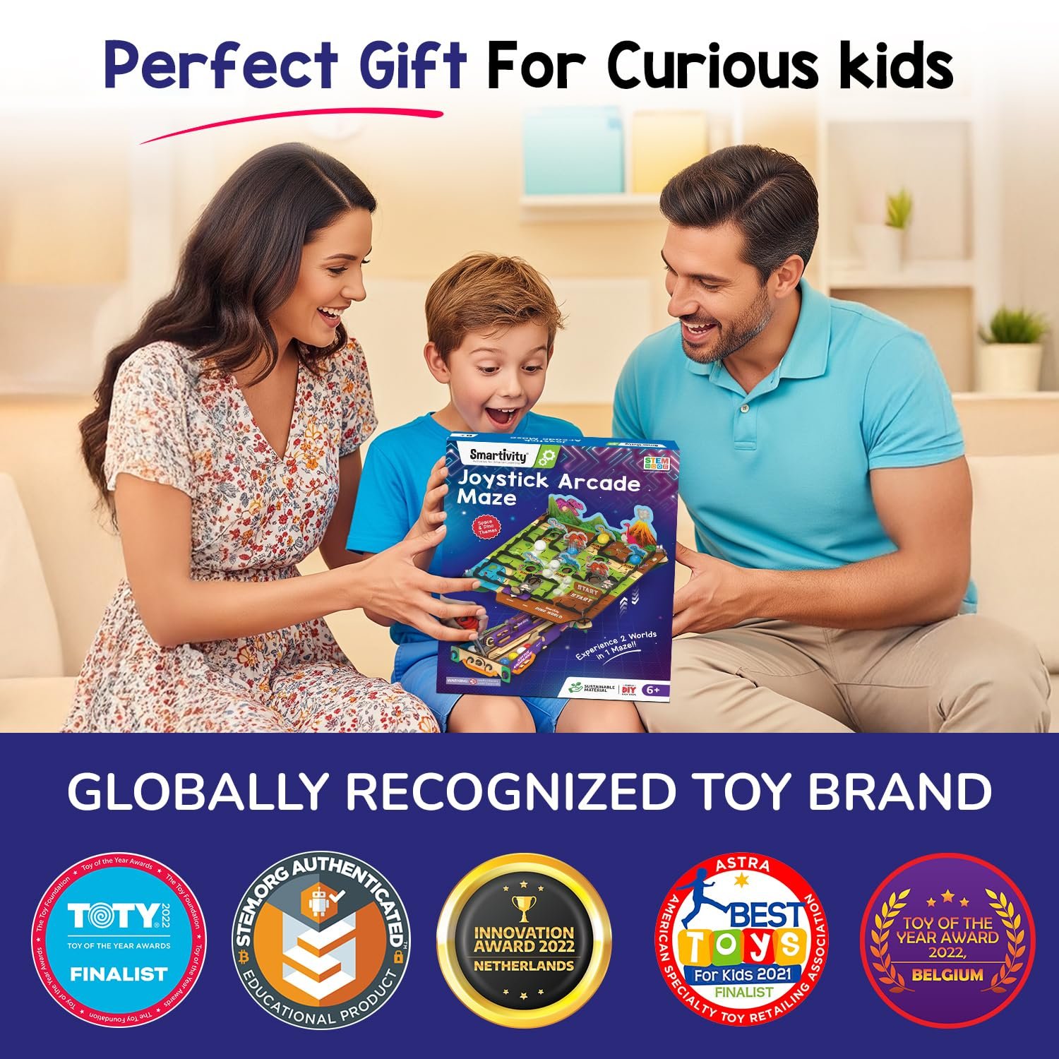 Smartivity Joystick Arcade Maze Toy for Kids 6-14 Years | 2in1 Space & Jungle Theme Adventures I Birthday Gift for Boys & Girls I STEM Educational DIY Science Toys for Kids Ages 6,7,8,9,10,11,12,13,14 - Image 4