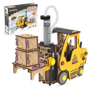 Smartivity Hydraulic Forklift Toy Car for Kids 6-8-10-12-14 YearsI Construction Vehicle I Birthday Gifts for Boys & Girls | DIY STEM Science Toy for Kids 6,7,8,9,10,11,12,13,14 Years, Multicolor