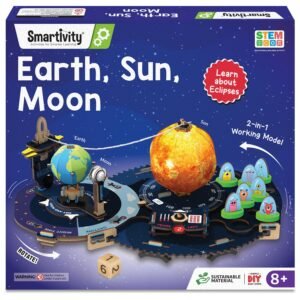JH01288 (1) Smartivity Earth-Sun-Moon Space Toy for Kids 8-10-12-14 Years Old | Interactive 3D Model Kit I Birthday Gift for Boys & Girls | DIY Science Toy for Kids 8,9,10,11,12,13,14 Years