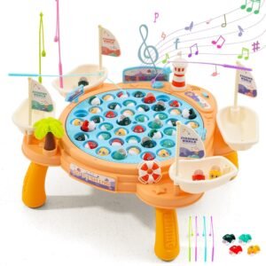 JH01298 (1) Fishing Game Board Games | Fun Playing Items Indoor Pack with Engaging Fish Catching Game for Kids & Smart Fishing Game for Kids 3-5 Years | Indoor Games Including Cute Fish Toys