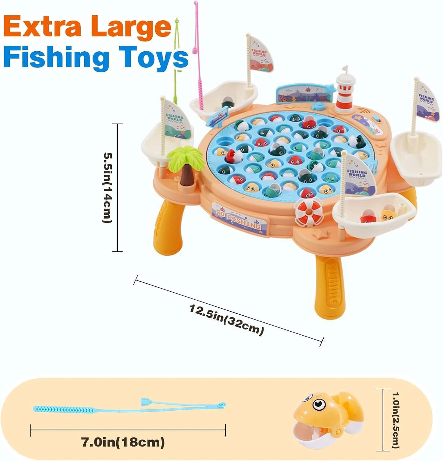 Fishing Game Board Games | Fun Playing Items Indoor Pack with Engaging Fish Catching Game for Kids & Smart Fishing Game for Kids 3-5 Years | Indoor Games Including Cute Fish Toys - Image 2