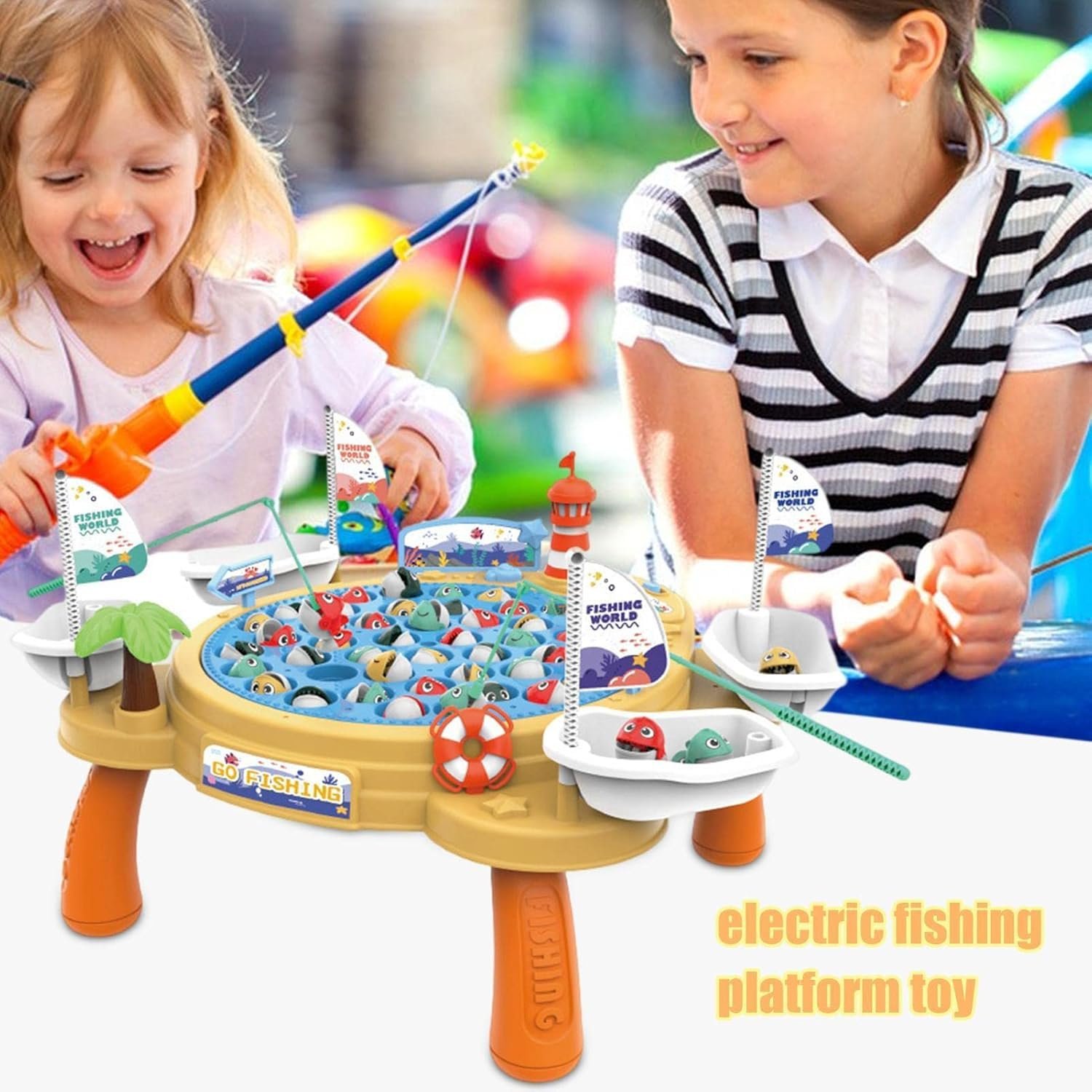 Fishing Game Board Games | Fun Playing Items Indoor Pack with Engaging Fish Catching Game for Kids & Smart Fishing Game for Kids 3-5 Years | Indoor Games Including Cute Fish Toys - Image 3