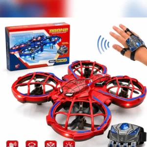 Hand Gesture Control Drone for Kids Age 8+ | Mini Drone with Wrist Controller, 360° Flips, Obstacle Avoidance & LED Lights | 3 Speed Modes, One-Key Takeoff & Landing