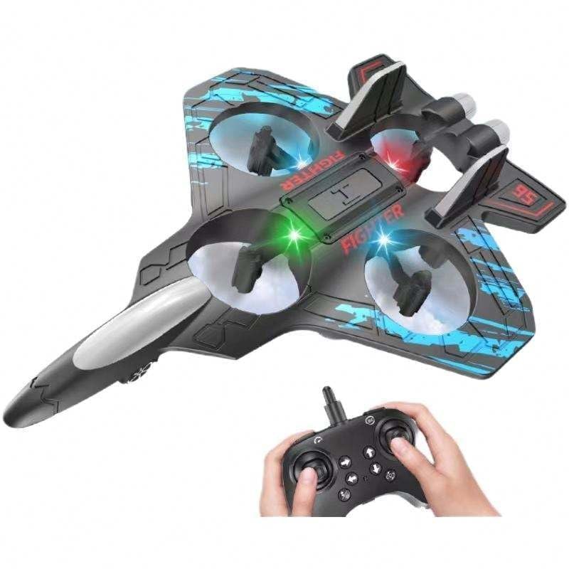 Remote Control Fighter Jet Drone for Kids & Adults | 2.4GHz RC Airplane with LED Lights & Stable Flight | Easy Control Rechargeable Flying Toy with ABS Plastic Body | RC Aircraft Gift - Image 8