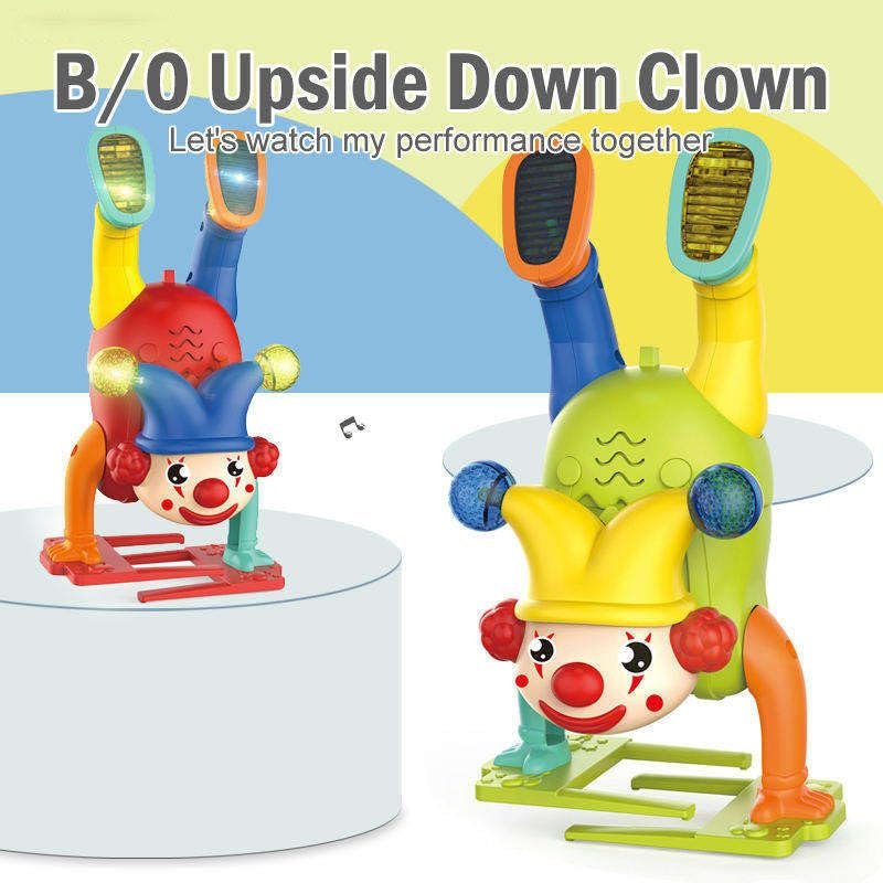 Dancing Upside Down Clown Toy for Kids with Flashing Lights & Music | Circus Handstand Action Toy | Interactive Early Learning & Thinking Fun Toy for Toddlers & Children | 12 Months+ - Image 6