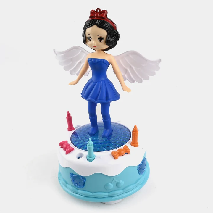 Universal Electric Cake Princess Toy with 3D Light & Music | Interactive Battery Operated Princess Cake Toy | Colorful Musical Light-Up Pretend Play Toy for Kids | Birthday Gift for Girls